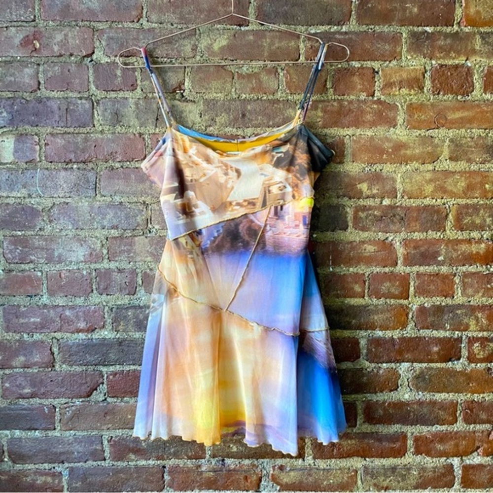 Urban Outfitters Moxie Mesh Mini Slip Dress